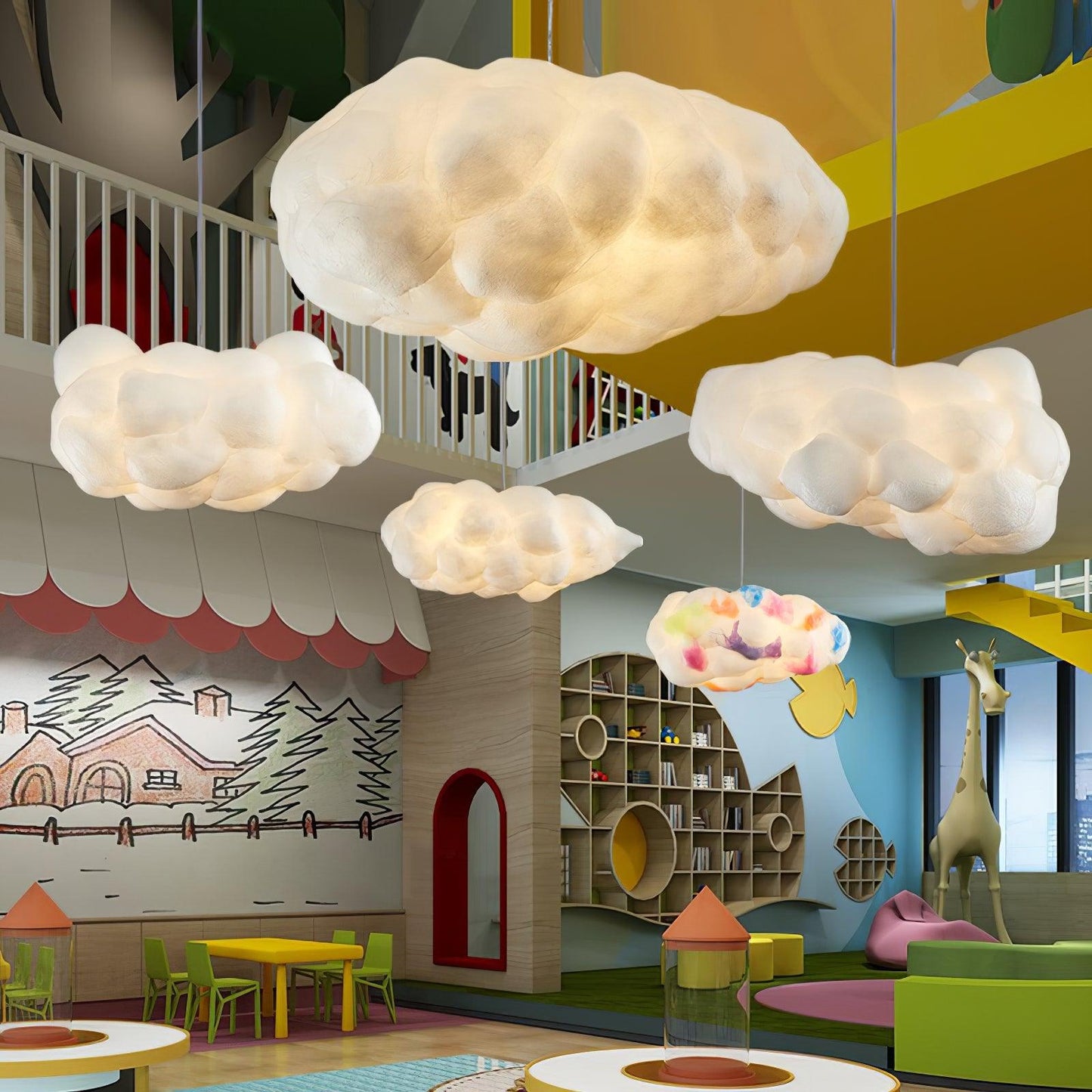 CloudyGlow – Moderne Pendellampe i Blødt Skyinspireret Design til Hygge og Stemning