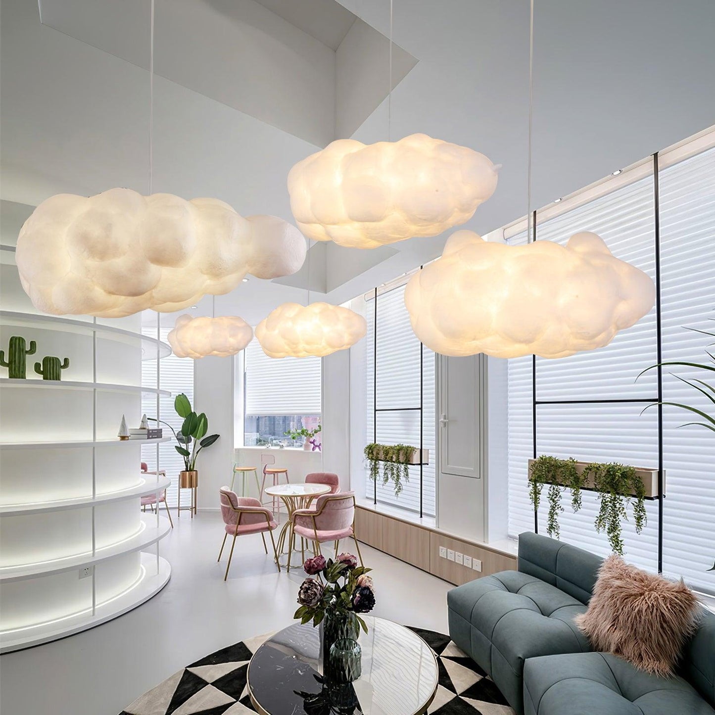 CloudyGlow – Moderne Pendellampe i Blødt Skyinspireret Design til Hygge og Stemning