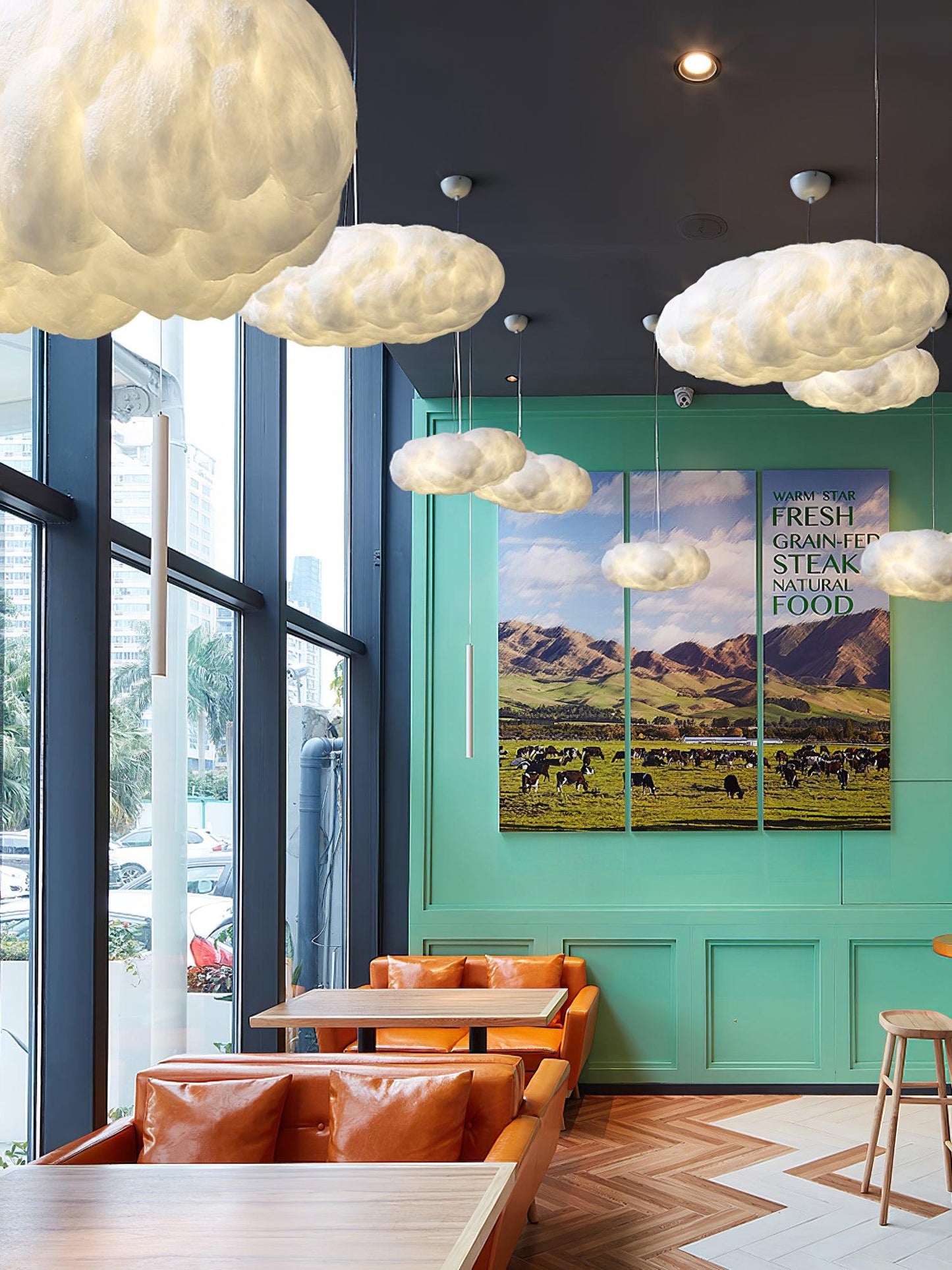 CloudyGlow – Moderne Pendellampe i Blødt Skyinspireret Design til Hygge og Stemning