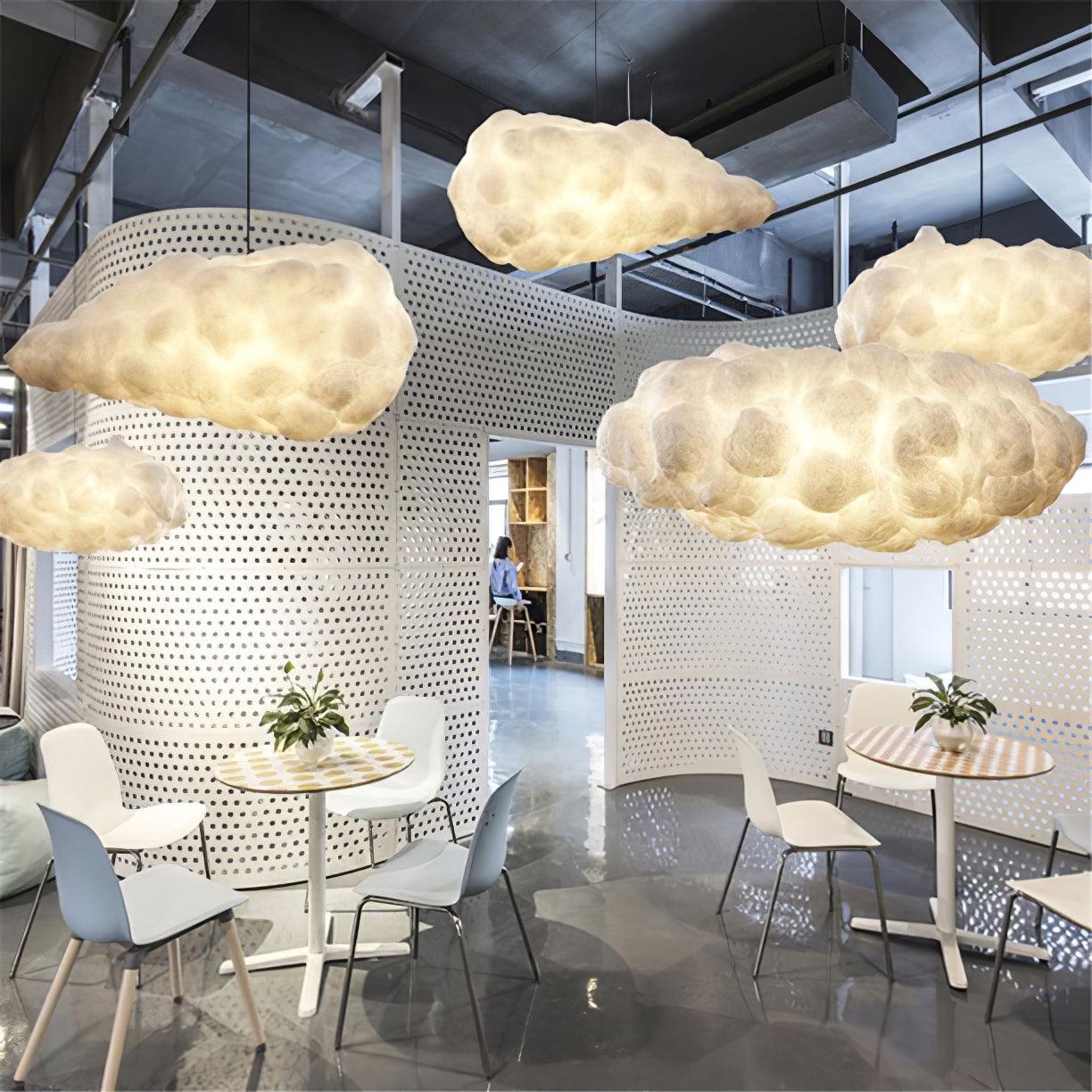 CloudyGlow – Moderne Pendellampe i Blødt Skyinspireret Design til Hygge og Stemning