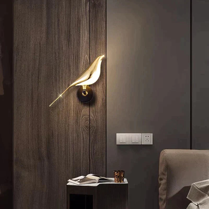 MrBird Glow – Moderne Væglampe med Elegant Fugledesign til Dekorativ Belysning Inde og Ude