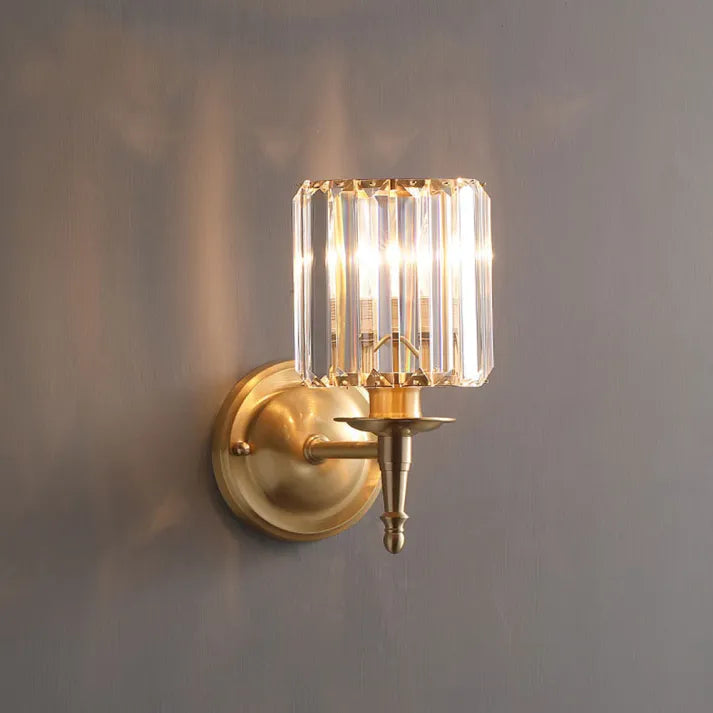 CrystalLuxe Vintage – Eksklusiv Væglampe i Krystal med Elegant Retrodesign