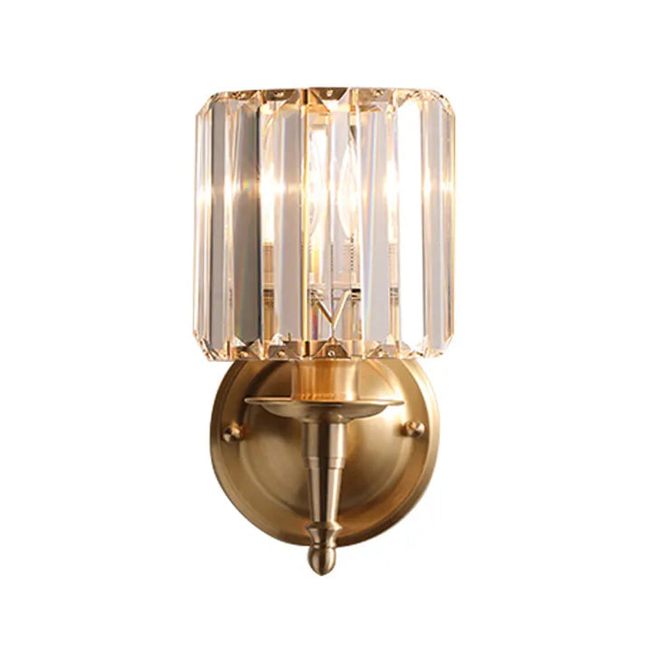 CrystalLuxe Vintage – Eksklusiv Væglampe i Krystal med Elegant Retrodesign
