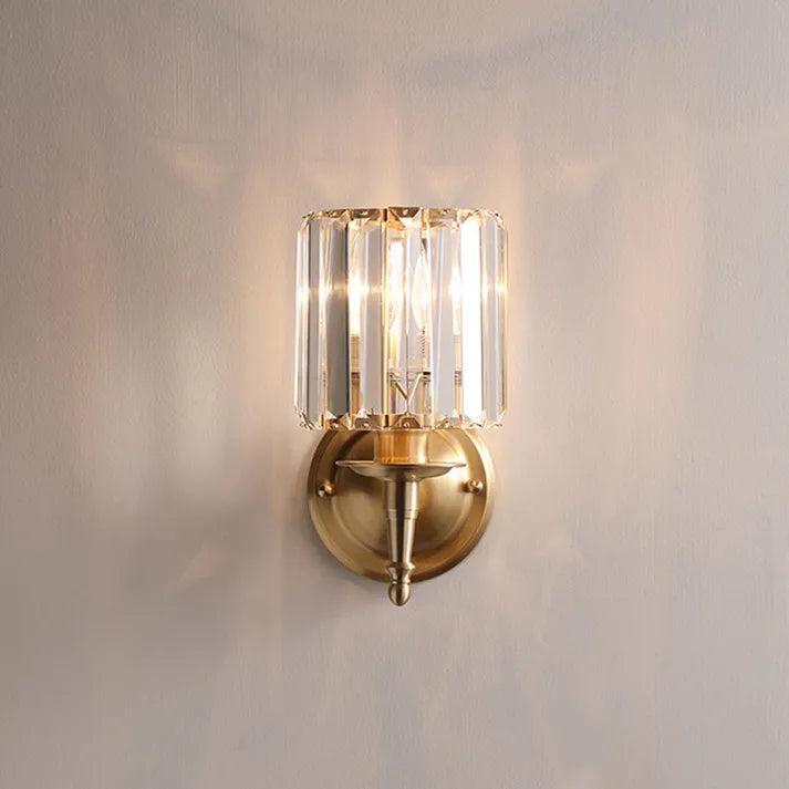 CrystalLuxe Vintage – Eksklusiv Væglampe i Krystal med Elegant Retrodesign