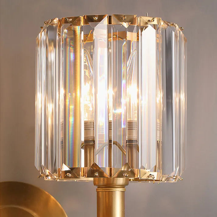 CrystalLuxe Vintage – Eksklusiv Væglampe i Krystal med Elegant Retrodesign