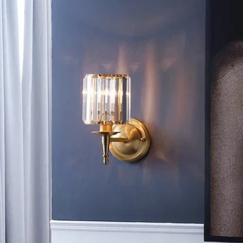 CrystalLuxe Vintage – Eksklusiv Væglampe i Krystal med Elegant Retrodesign