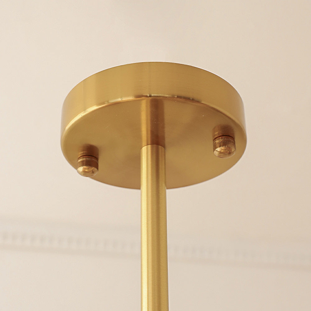 Bauhaus Glaspendel – Vintage Loftlampe i Cremegul Glas til Spisestue og Stue