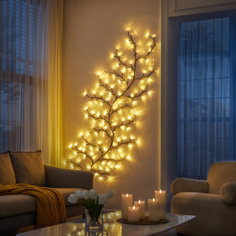 Enchanted SparkleTree – Dekorativt Glitrende LED Træ til Stemningsfuld Belysning Inde og Ude