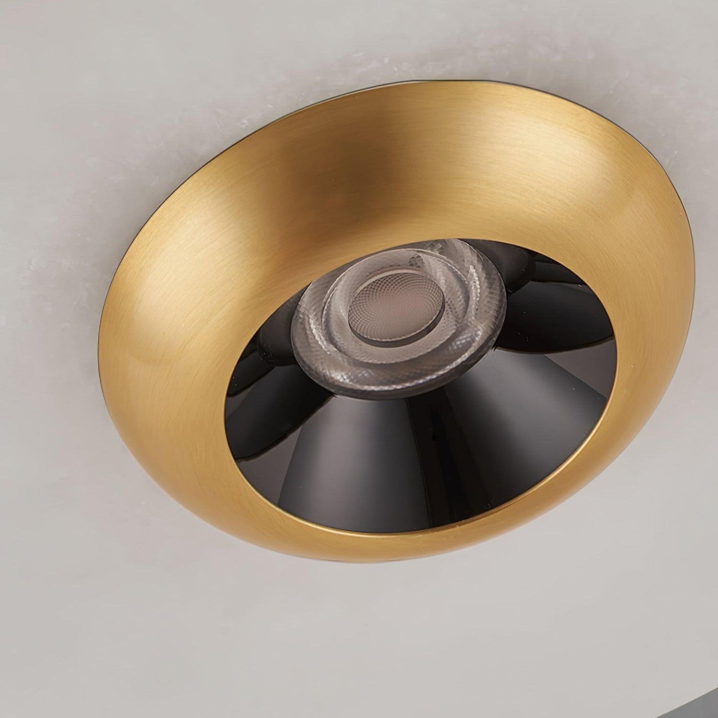 Flyvende tallerken marmor pendel lampe – Elegant moderne hængelampe til stue, køkken og spisestue