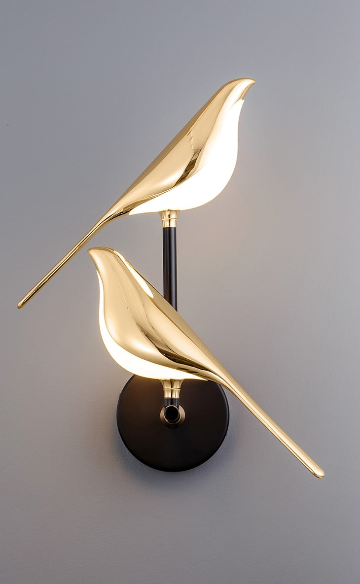 MrBird Glow – Moderne Væglampe med Elegant Fugledesign til Dekorativ Belysning Inde og Ude