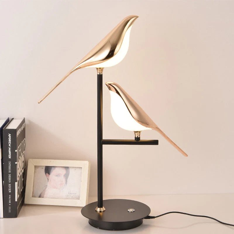 MisterBird Glow dekorativ LED bordlampe – Unikt fugledesign til hygge og moderne indretning