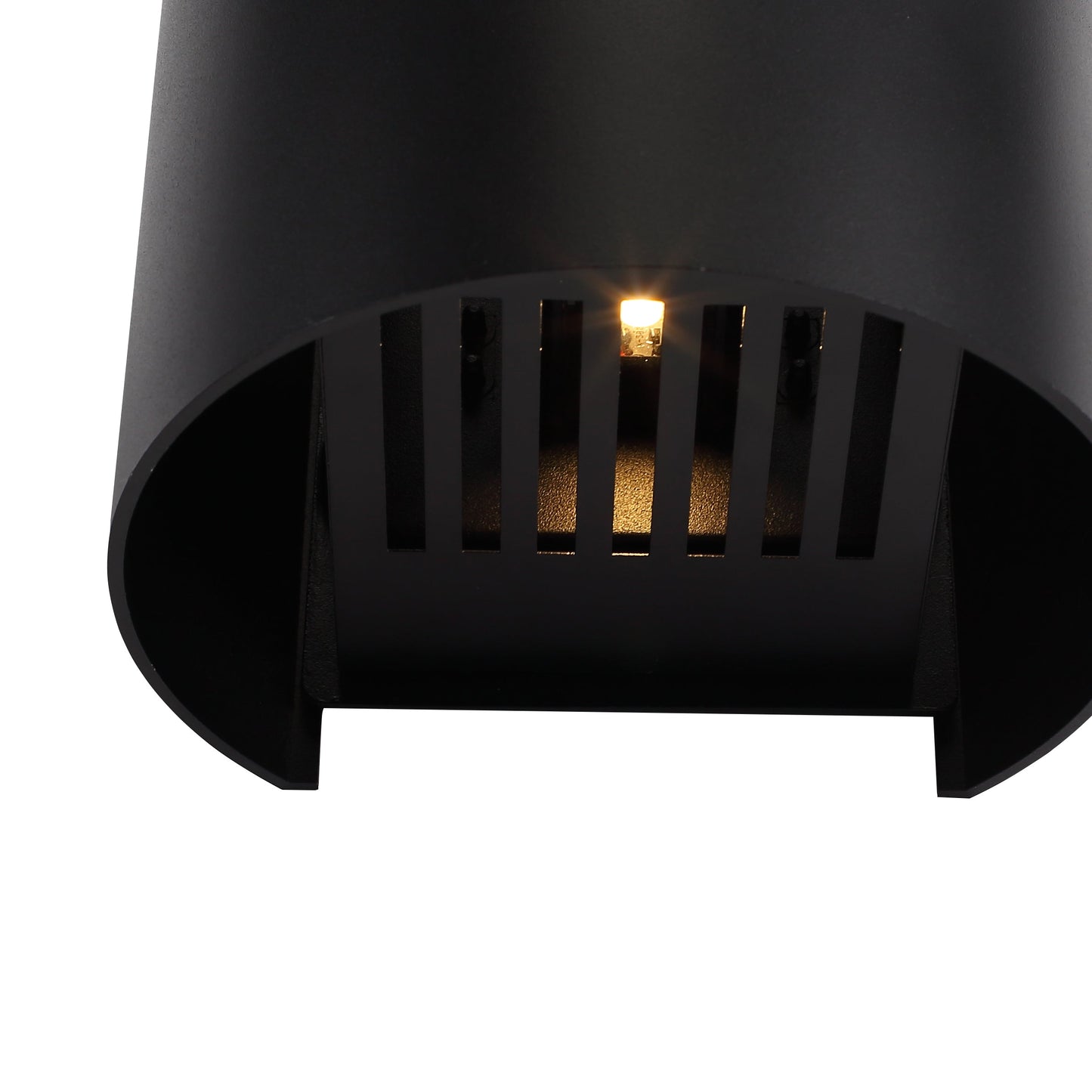 Udendørs Væglampe i Sort med 6W Sunset Rund IP65 – Perfekt til Udendørs Belysning