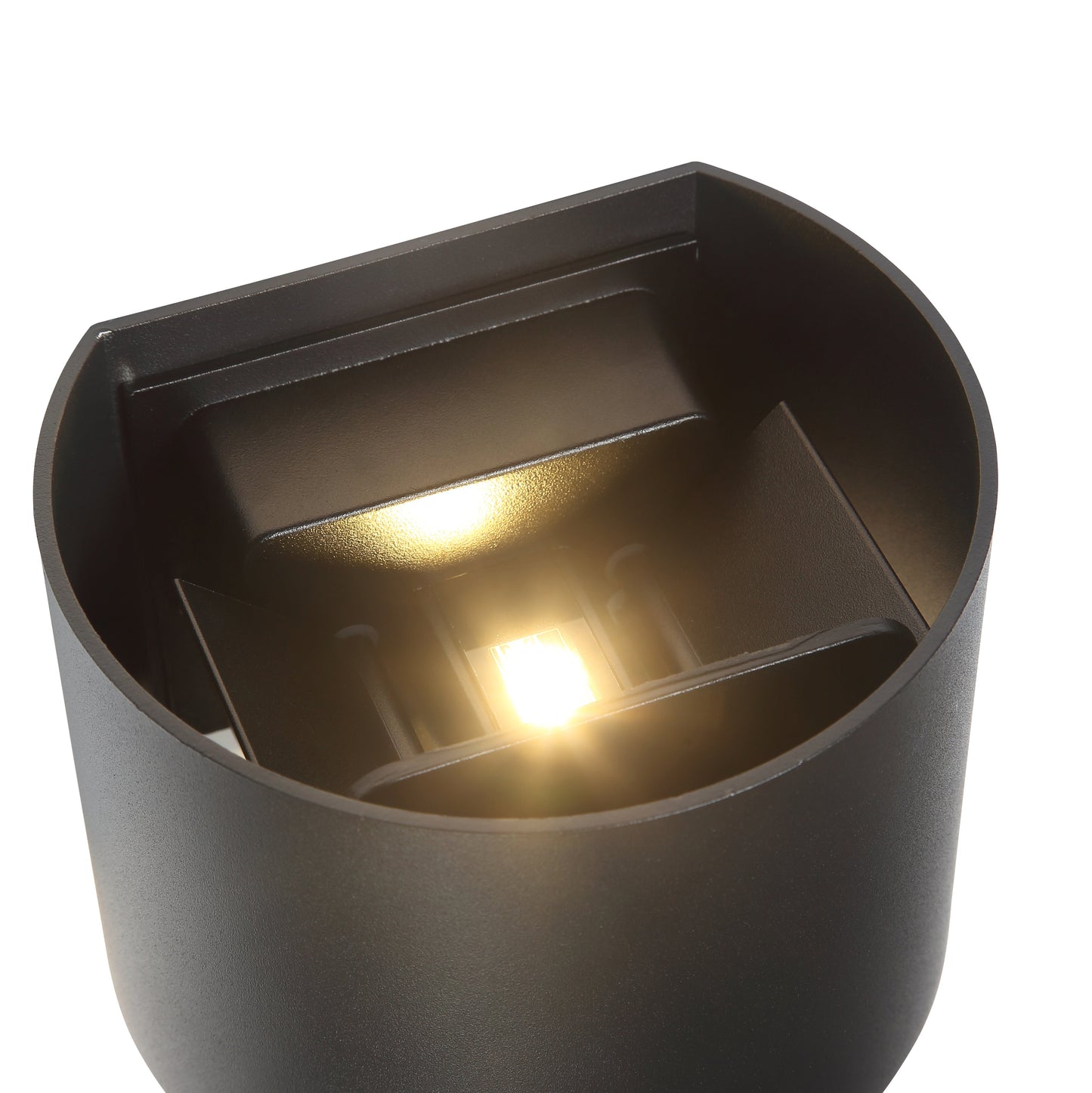Stilfuld Runde LED Væglampe 6W IP65 - Elegant Sort Design