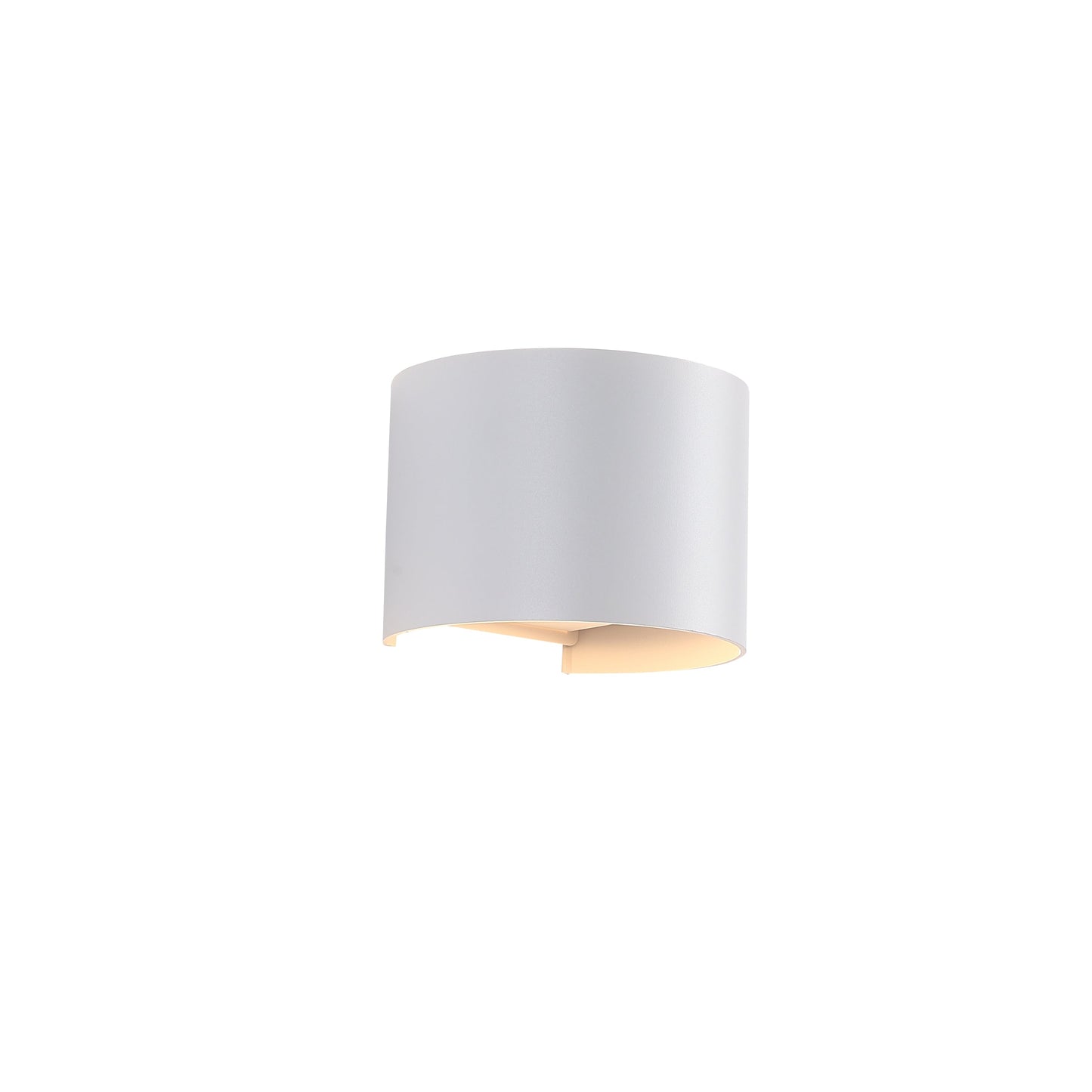 Elegant Sunset Runde IP65 Udendørs Væglampe 6W i Hvid til Atmosfærisk Belysning