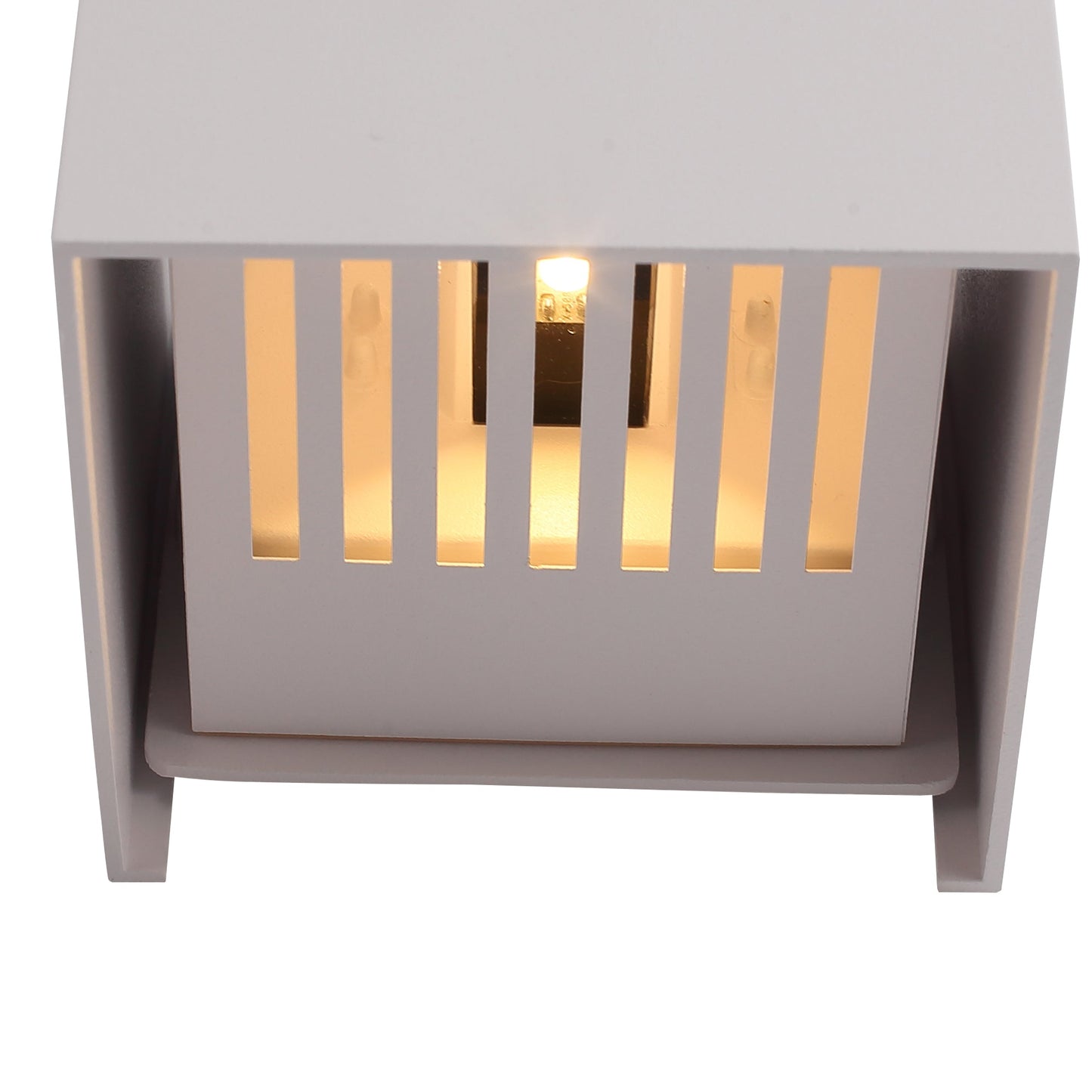 Sølvfarvet IP65 6W Udendørs Væglampe med Smuk Sunset Design