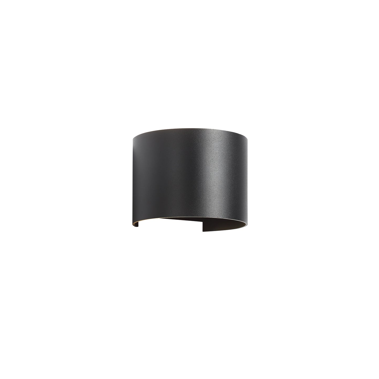 Stilfuld Runde LED Væglampe 6W IP65 - Elegant Sort Design