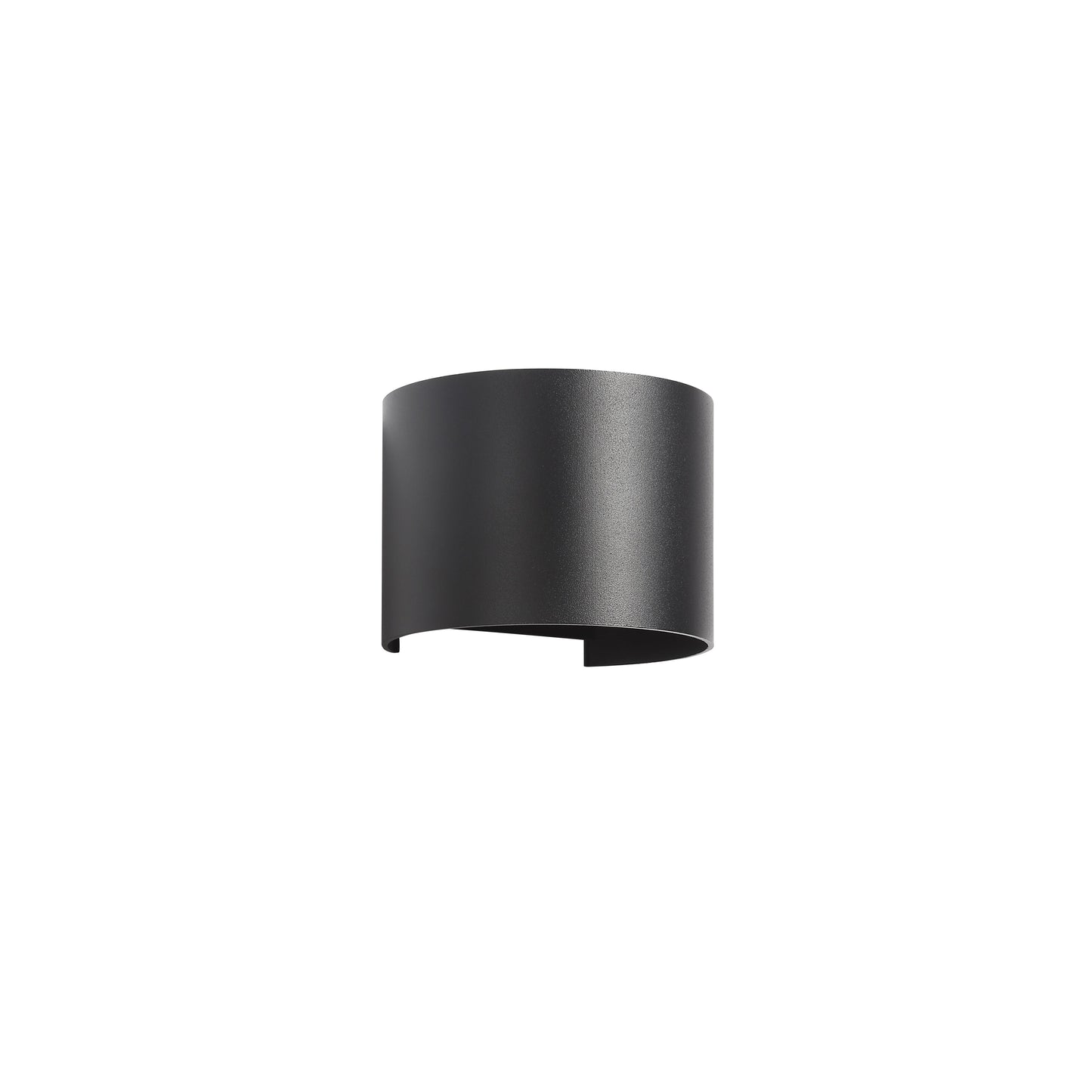 Stilfuld Runde LED Væglampe 6W IP65 - Elegant Sort Design