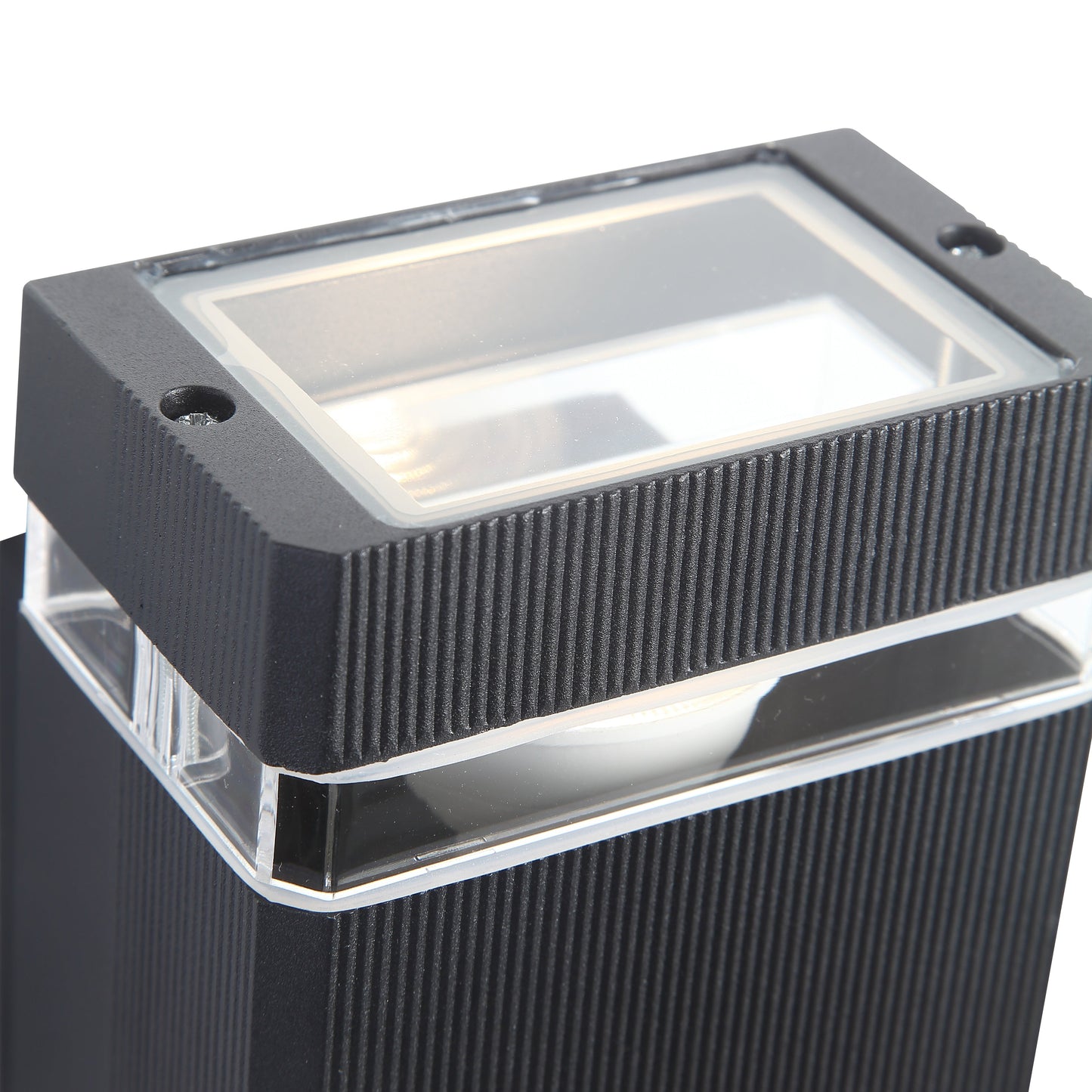 Stilfuld Udendørs Væglampe i Sort med LED-lys – Dawn Kvadratisk Design