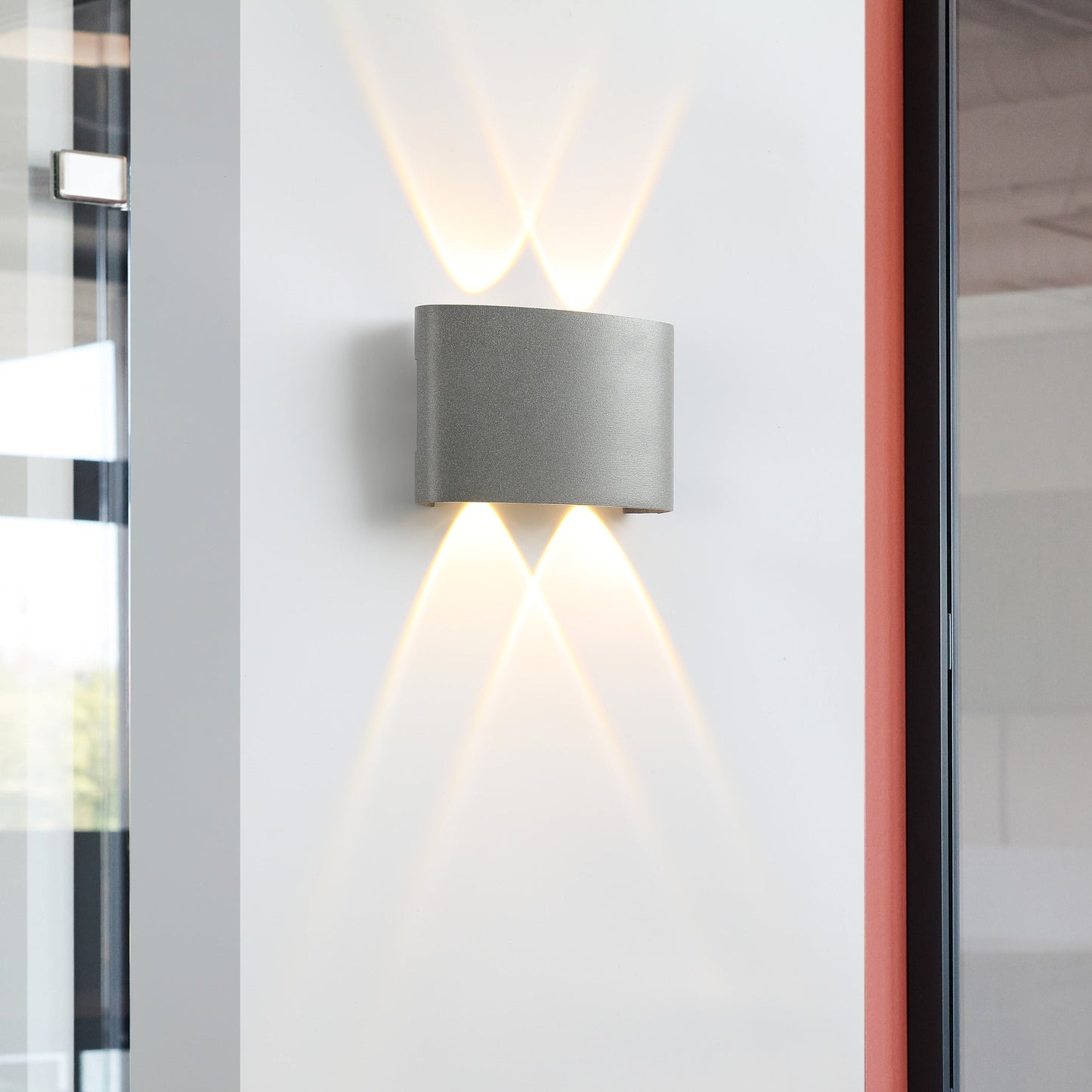 Elegant 4W 12cm Grå Væglampe til Perfekt Belysning