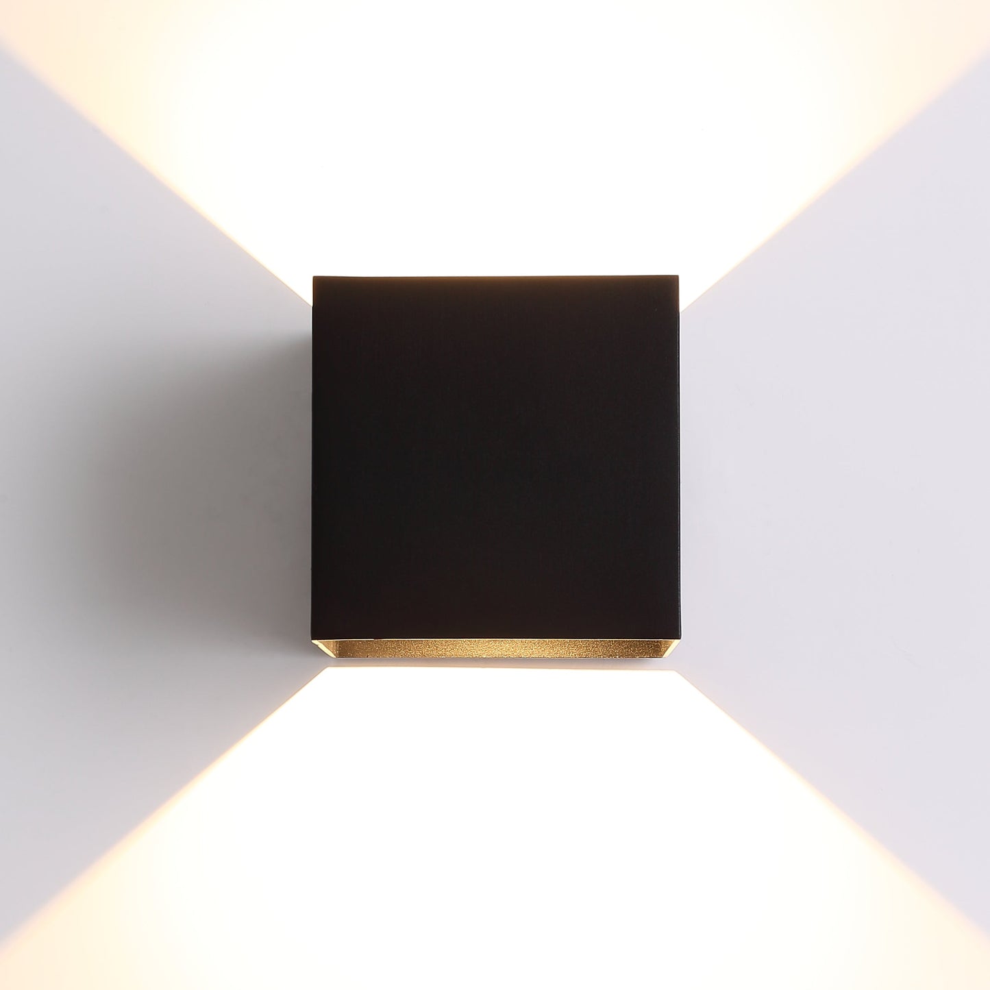 Udendørs LED Væglampe XL IP65 20W – Elegant Sort Perfekt til Udendørsbrug
