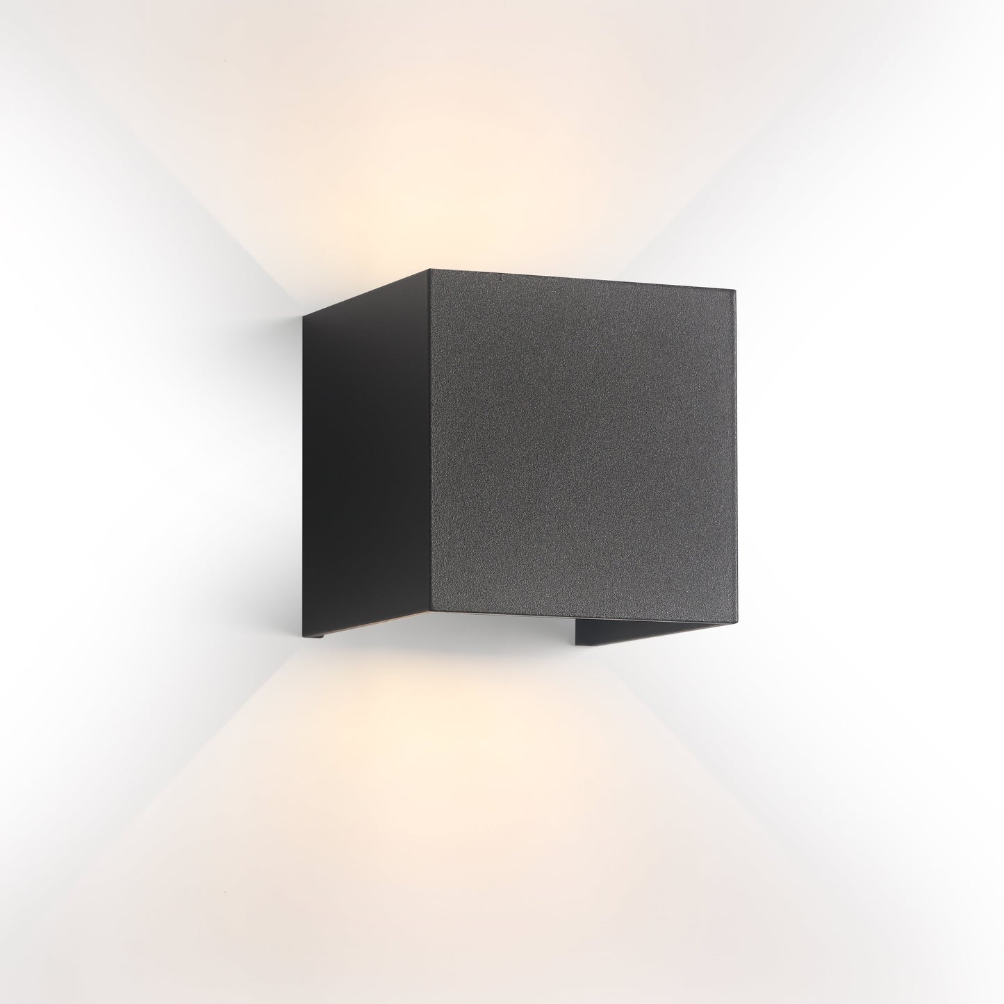 Udendørs LED Væglampe 12W IP65 – Støjsvag og Holdbar i Sort