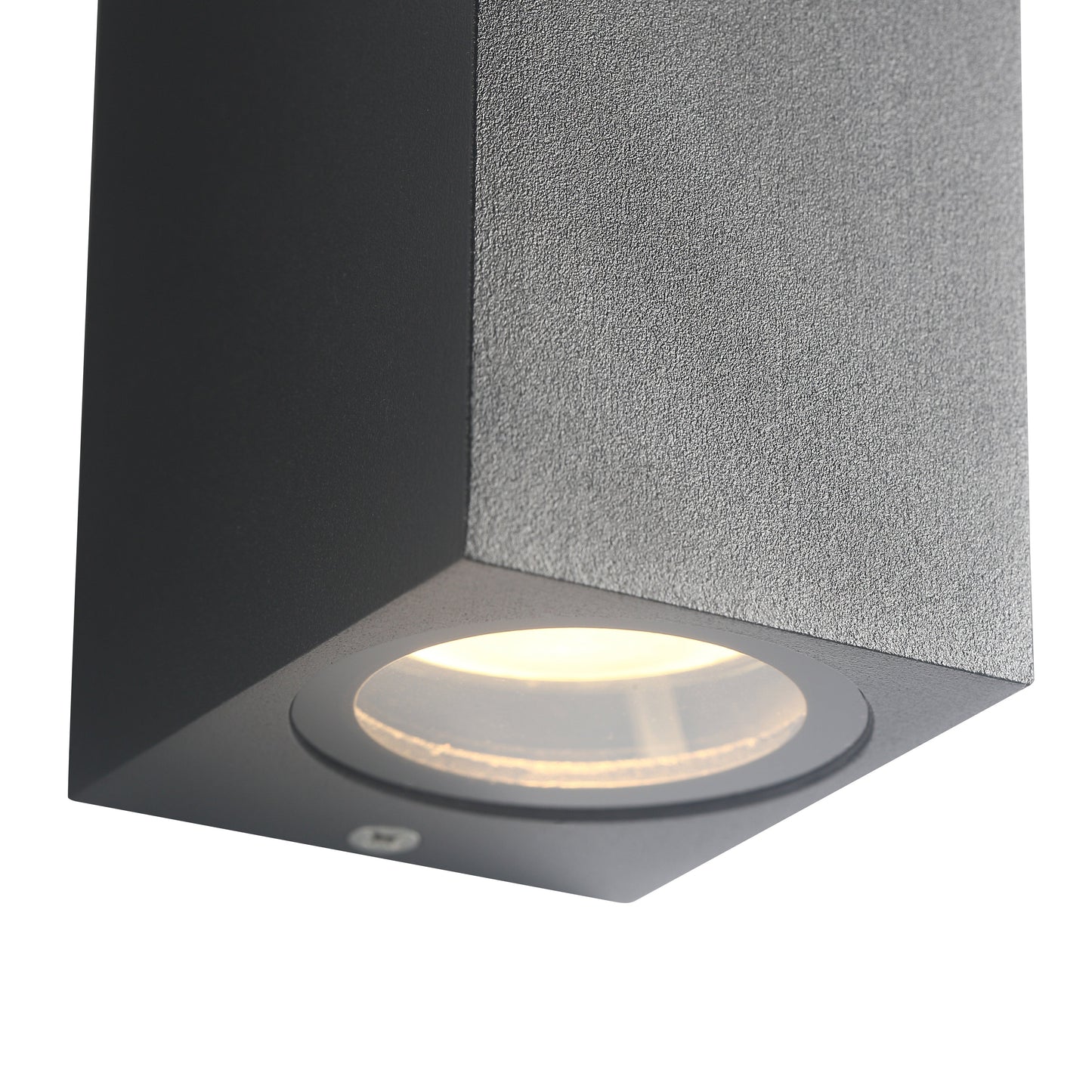Elegant Udendørs Up/Down Square GU10 Væglampe med LED i Sort - Perfekt til Udendørs Belysning