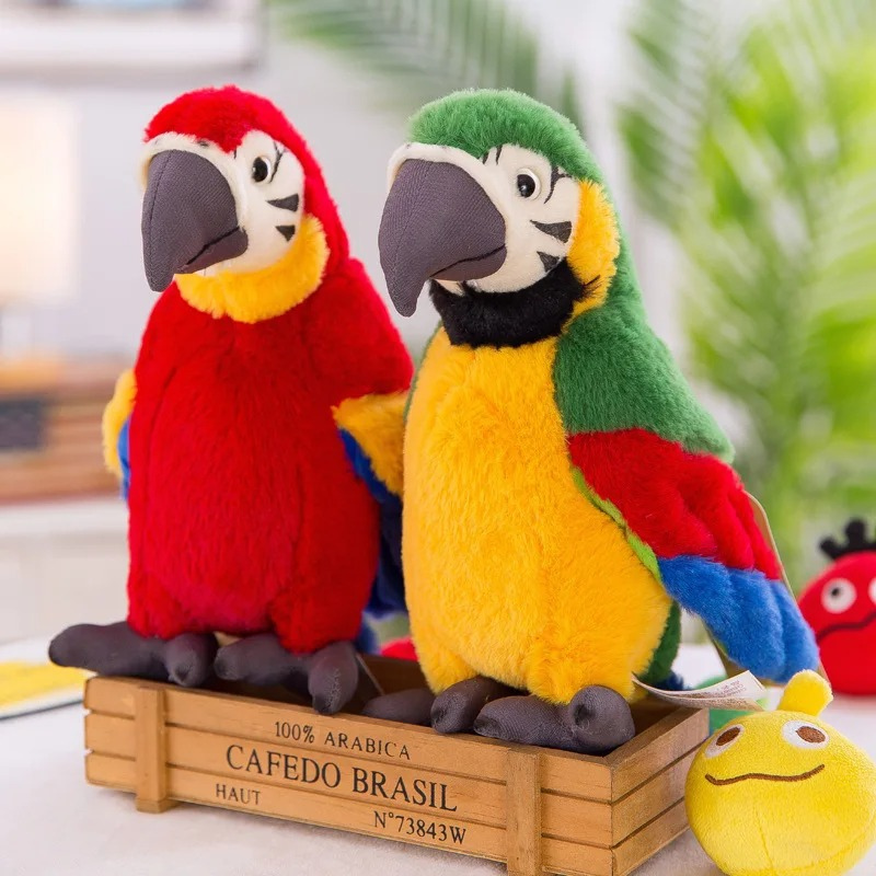TalkyParrot Bamse – Interaktiv Talende Papegøje | Sjov & Læring for Børn