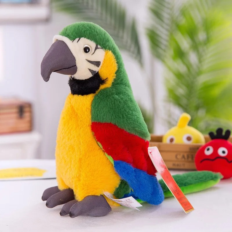 TalkyParrot Bamse – Interaktiv Talende Papegøje | Sjov & Læring for Børn