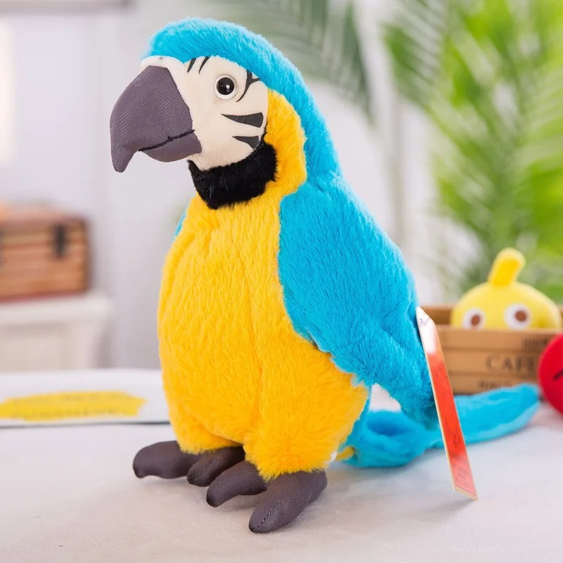 TalkyParrot Bamse – Interaktiv Talende Papegøje | Sjov & Læring for Børn