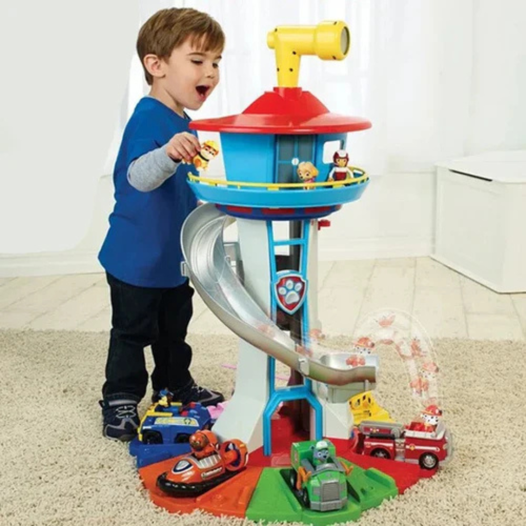 PawRescue Tower – Interaktivt Paw Patrol Legetårn | Kreativ Leg & Læring for Børn
