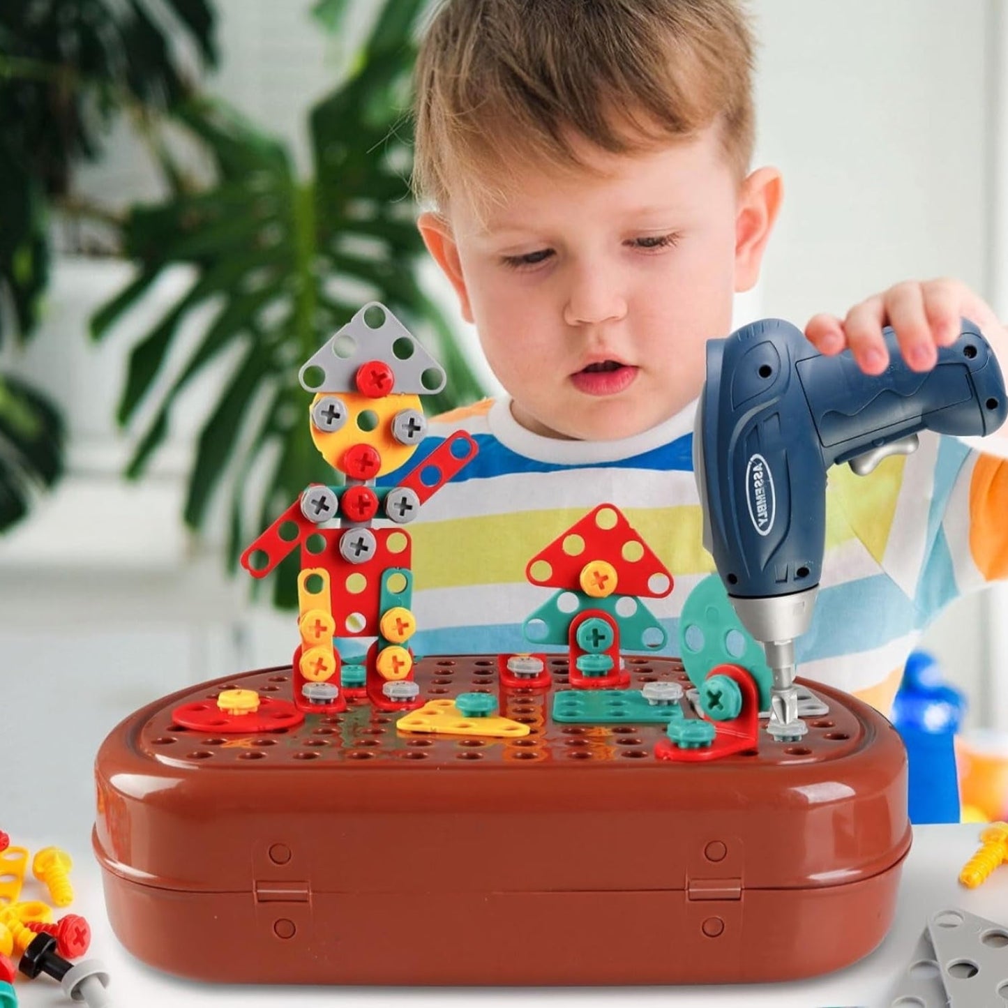 Drill&Build Sæt – Kreativt Boresæt til Børn | Sjov & Lærende Byggeleg