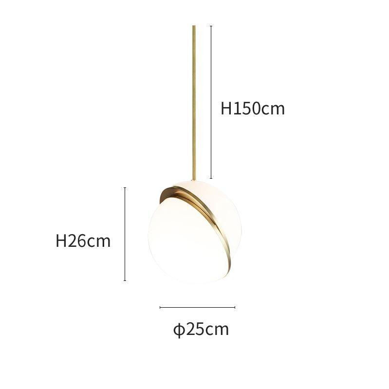 Halvmåne Pendel – Moderne Loftlampe i Unikt Måneformet Design til Spisestue og Stue