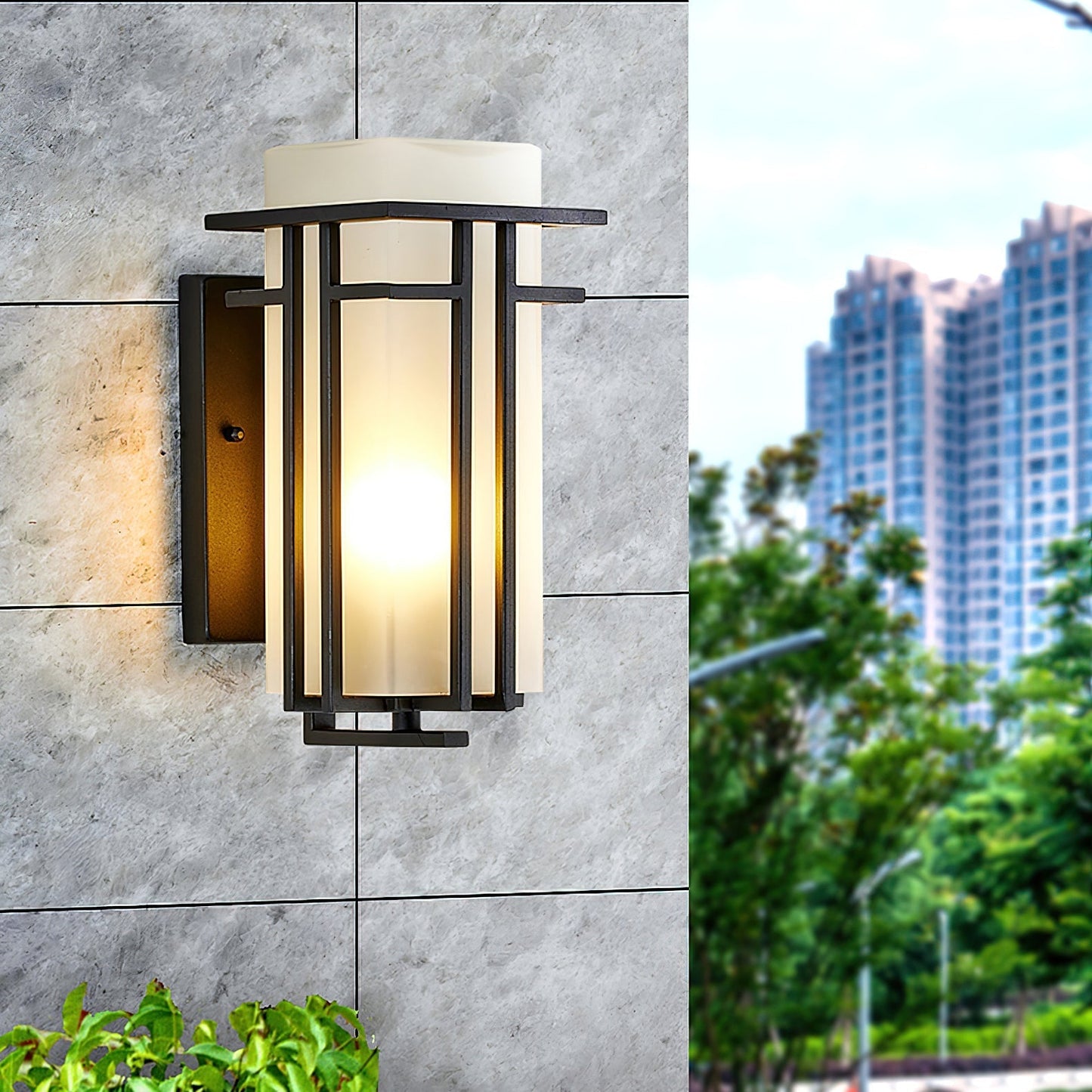 Linden Glow – Elegant Udendørs Væglampe til Facade, Terrasse og Havebelysning