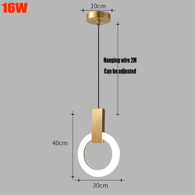 Nordic Ring – Moderne LED Pendellampe i Nordisk Design til Spisestue og Stue