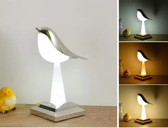 MissBird V2 – Unik Bordlampe i Moderne Design med Eksklusivt Fugl-Motiv