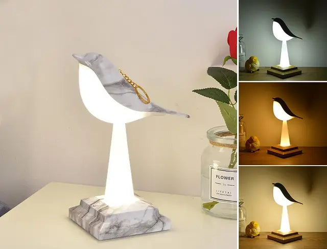 MissBird V2 – Unik Bordlampe i Moderne Design med Eksklusivt Fugl-Motiv