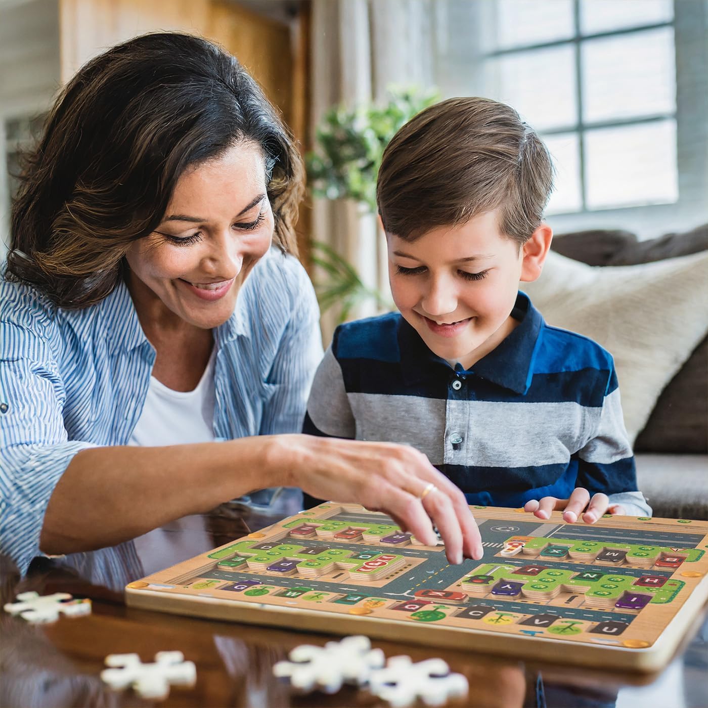 AlphaMaze Labyrint – Montessori Magnetisk Legetøj | Sjov Alfabetlæring for Børn 3+