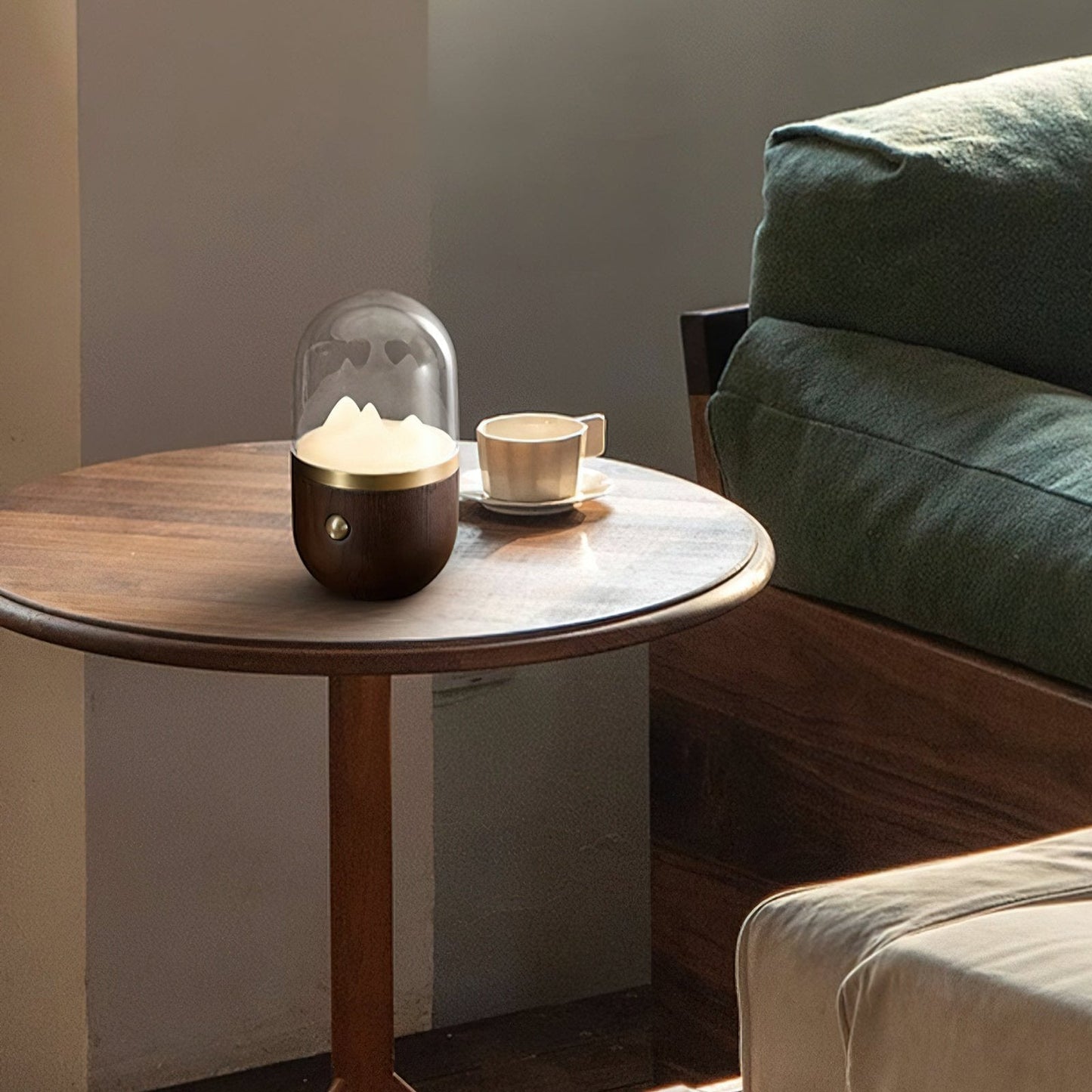 Bjergtop Glow – Unik Natbordslampe i Naturinspireret Design til Hygge og Stemning