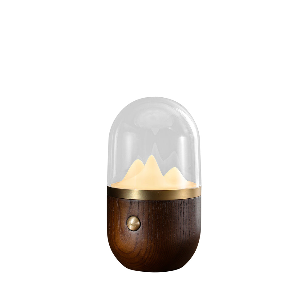 Bjergtop Glow – Unik Natbordslampe i Naturinspireret Design til Hygge og Stemning