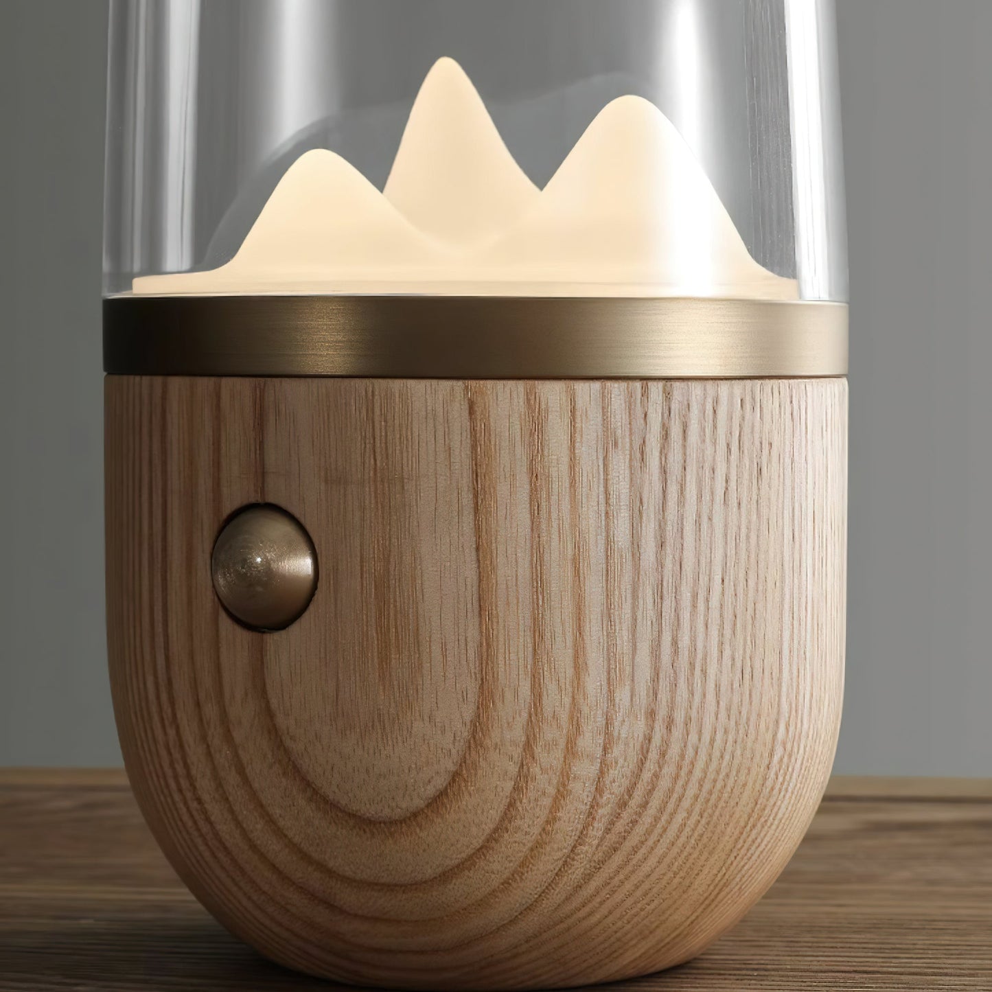 Bjergtop Glow – Unik Natbordslampe i Naturinspireret Design til Hygge og Stemning