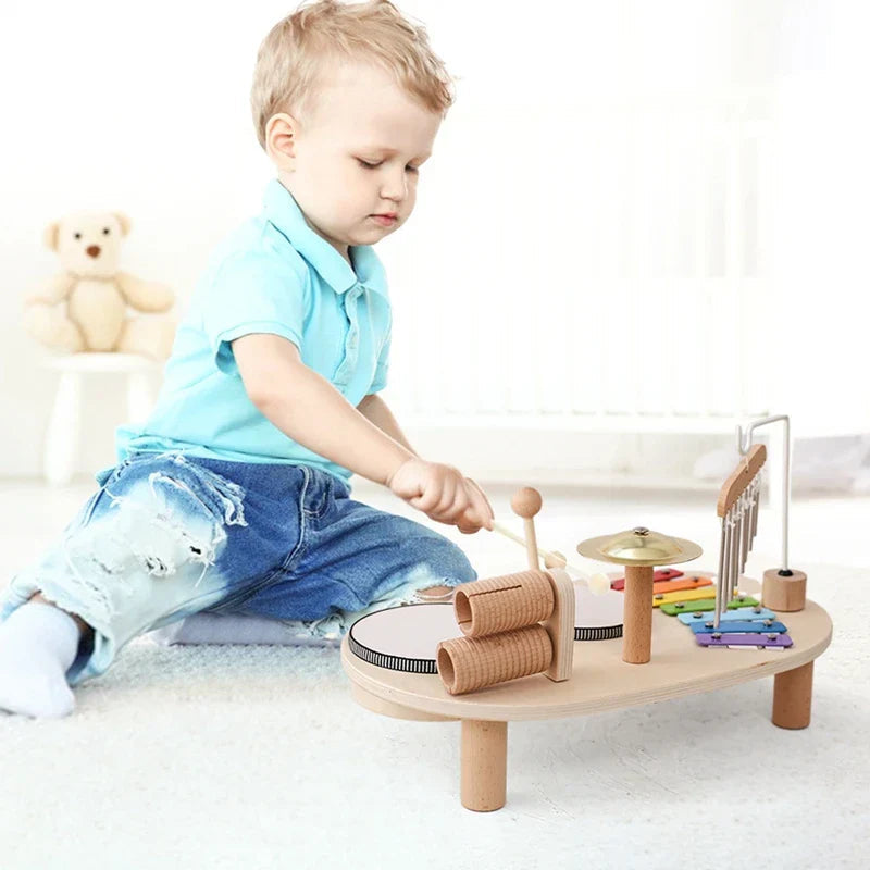 TinyTunes Sæt – Musiklegetøj til Babyer | Træinstrumenter til Leg & Læring