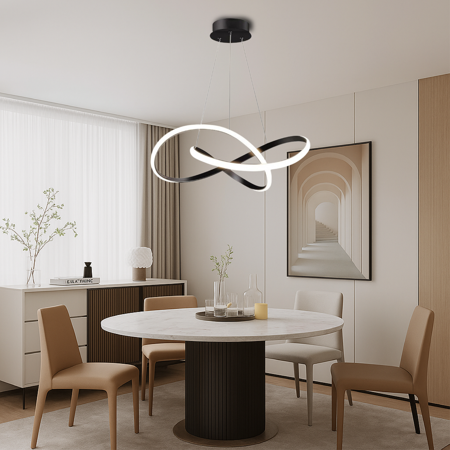 NordicGlow – Moderne Pendellampe i Elegant Design til Spisestue og Køkken