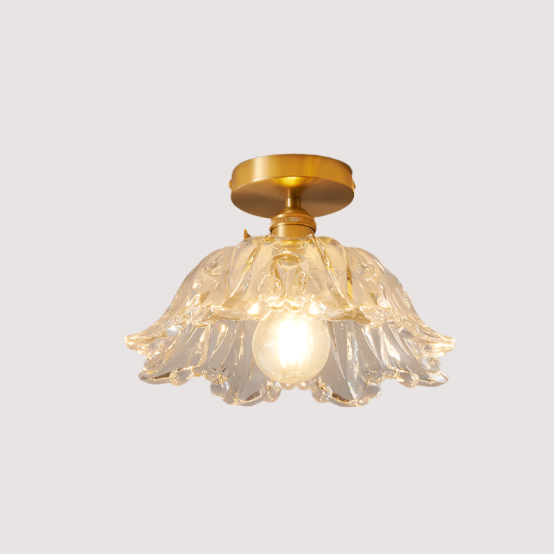FloraGlass – Elegant Pendellampe i Glasblomst Design til Spisestue og Stue