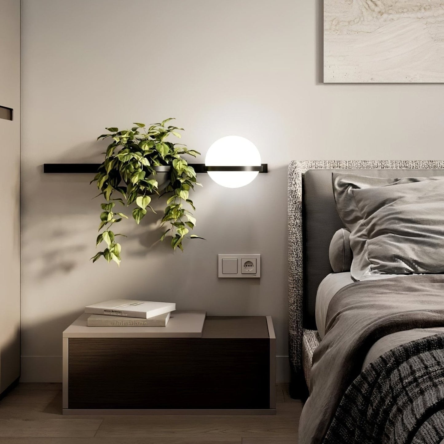 Solstice Glow – Elegant Udendørs Væglampe til Facade, Terrasse og Havebelysning