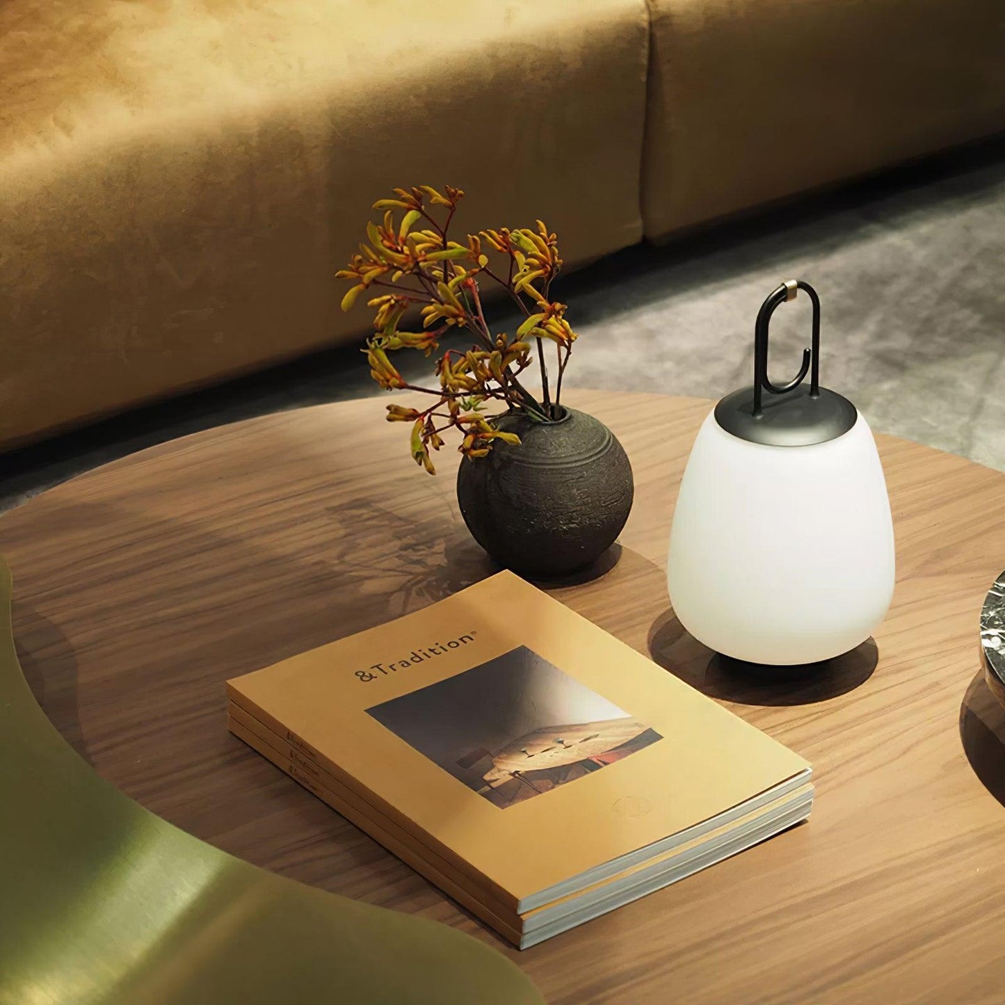 Portable Lantern – Bærbar Bordlampe med Indbygget Batteri til Hygge og Stemningsfuld Belysning