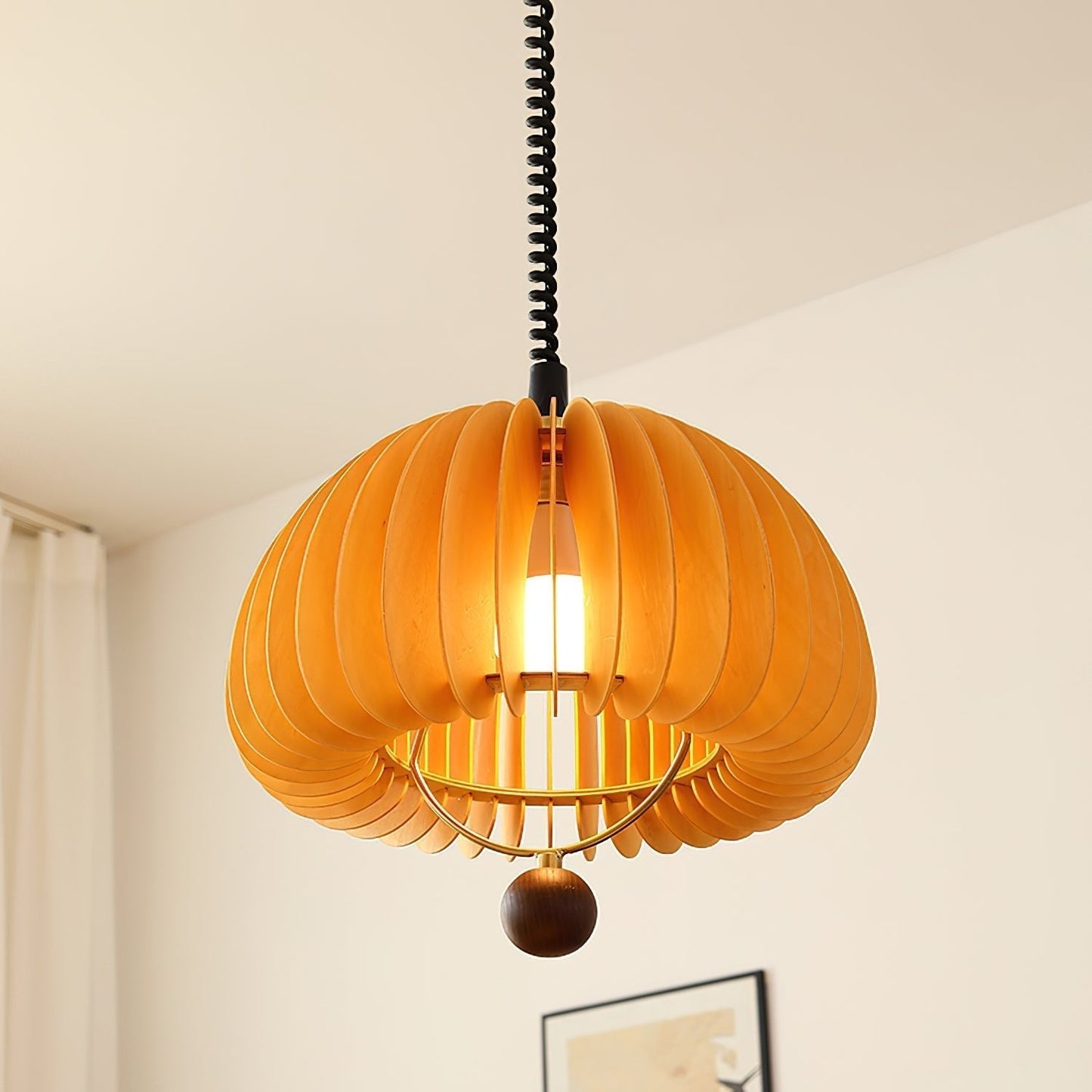 Pumpkin – Justerbar Pendellampe i Unikt Græskar Design til Spisestue og Stue
