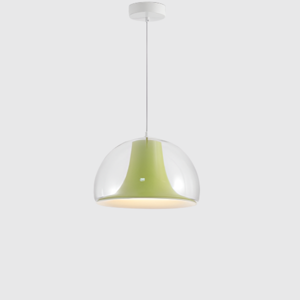 Halvcirkelformet Jellyfish pendel i glas – Moderne elegant hængelampe til stue, køkken og spisestue