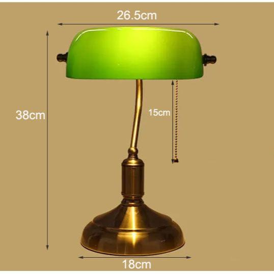 Bordlampe i glas i europæisk stil – Elegant moderne lampe til stue, soveværelse og kontor
