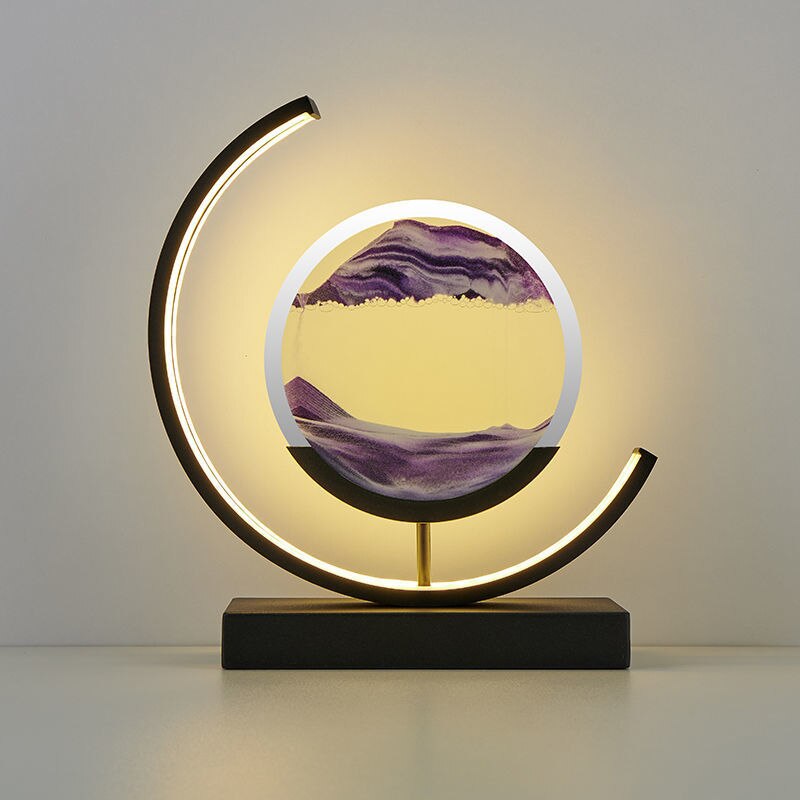 Sandlight Flow – Unik Bordlampe med Kviksand-Effekt til Moderne og Dekorativ Indretning