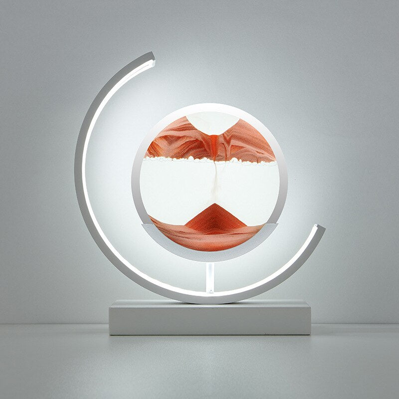 Sandlight Flow – Unik Bordlampe med Kviksand-Effekt til Moderne og Dekorativ Indretning